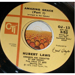 Hubert Laws Amazing Grace USED VINYL 7INCH 45 RPM