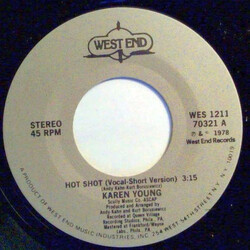 Karen Young Hot Shot USED VINYL 7INCH 45 RPM SINGLE