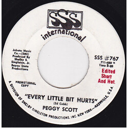 Peggy Scott Every Little Bit Hurts USED VINYL 7INCH 45 RPM SINGLE PROMO
