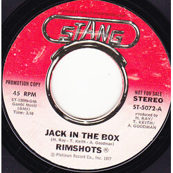 The Rimshots Jack In The Box USED VINYL 7INCH 45 RPM SINGLE PROMO