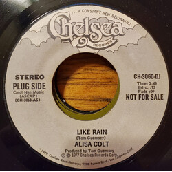 Alisa Colt Like Rain USED VINYL 7INCH 45 RPM PROMO STEREO MONO