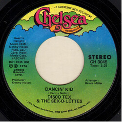 Disco Tex & His Sex-O-Lettes Dancin' Kid USED VINYL 7INCH 45 RPM SINGLE