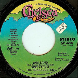 Disco Tex & His Sex-O-Lettes Jam Band USED VINYL 7INCH 45 RPM STYRENE