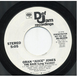 Oran 'Juice' Jones The Rain (Long Version) The Rain (Short Version) USED VINYL 7INCH 45 RPM SINGLE PROMO STYRENE