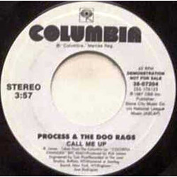 Process and the Doo Rags Call Me Up USED VINYL 7INCH 45 RPM PROMO