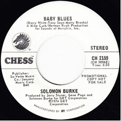 Solomon Burke Baby Blues USED VINYL 7INCH 45 RPM PROMO
