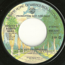 Bootsy's Rubber Band Psychoticbumpschool USED VINYL 7INCH 45 RPM PROMO