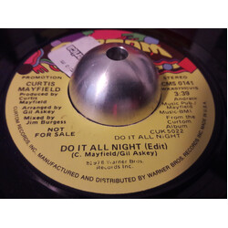 Curtis Mayfield Do It All Night (Edit) USED VINYL 7INCH 45 RPM PROMO