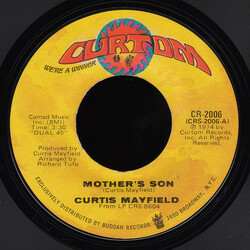 Curtis Mayfield Mother's Son / Love Me (Right In The Pocket) USED VINYL 7INCH 45 RPM SINGLE STYRENE