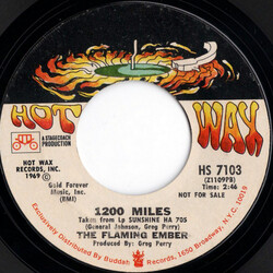 Flaming Ember 1200 Miles USED VINYL 7INCH PROMO SINGLE