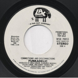 Funkadelic (2) Connections And Disconnections USED VINYL 7INCH 45 RPM SINGLE PROMO STEREO MONO
