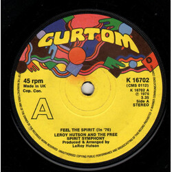 LeRoy Hutson / The Free Spirit Symphony Feel The Spirit (In '76) USED VINYL 7INCH 45 RPM SINGLE