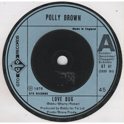 Polly Brown Love Bug USED VINYL 7INCH 45 RPM SINGLE