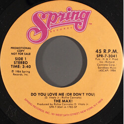 The Max! Do You Love Me (Or Don't You) USED VINYL 7INCH 45 RPM PROMO