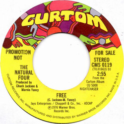 The Natural Four Free USED VINYL 7INCH 45 RPM PROMO STEREO