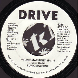 Funk Machine (2) Funk Machine Part 1 USED VINYL 7INCH 45 RPM PROMO STYRENE