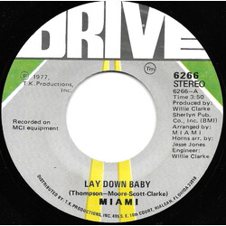 Miami Lay Down Baby / Give Me Your Love USED VINYL 7INCH 45 RPM SINGLE