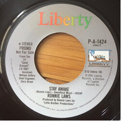 Ronnie Laws Stay Awake USED VINYL 7INCH 45 RPM SINGLE PROMO