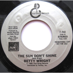 Betty Wright The Sun Don't Shine USED VINYL 7INCH 45 RPM SINGLE PROMO