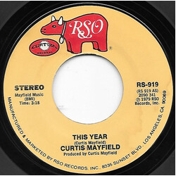 Curtis Mayfield This Year USED VINYL 7INCH 45 RPM SINGLE