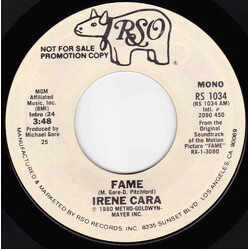 Irene Cara Fame USED VINYL 7INCH 45 RPM SINGLE PROMO STEREO MONO