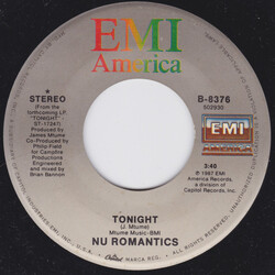 Nu Romance Crew Tonight USED VINYL 7INCH 45 RPM
