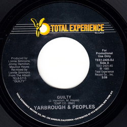 Yarbrough & Peoples Guilty USED VINYL 7INCH 45 RPM SINGLE PROMO