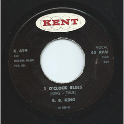 B.B. King 3 O'Clock Blues / Slow Burn USED VINYL 7INCH 45 RPM