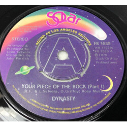 Dynasty Your Piece Of The Rock USED VINYL 7INCH SINGLE 45 RPM PROMO