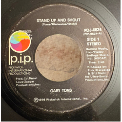 Gary Toms Stand Up And Shout USED VINYL 7INCH 45 RPM PROMO STEREO MONO