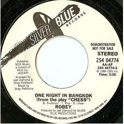 Robey One Night In Bangkok USED VINYL 7INCH 45 RPM PROMO STYRENE STEREO
