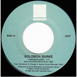 Solomon Burke Love Buys Love / Don't Tell Me What A Man Won't Do For A Woman USED VINYL 7INCH 45 RPM SINGLE