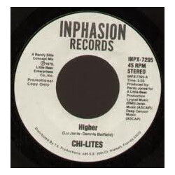 The Chi-Lites Higher USED VINYL 7INCH SINGLE 45 RPM PROMO