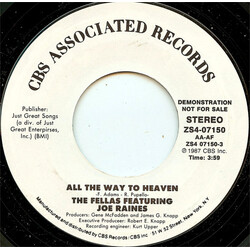 The Fellas (2) / Joe Raines All The Way To Heaven USED VINYL 7INCH PROMO 45 RPM