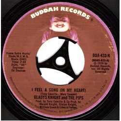 Gladys Knight And The Pips I Feel A Song (In My Heart) USED VINYL 7INCH STYRENE