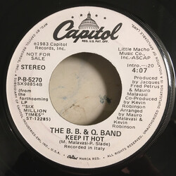The Brooklyn, Bronx & Queens Band Keep It Hot USED VINYL 7INCH 45 RPM PROMO