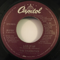 The Dramatics Live It Up / She's My Kind Of Girl USED VINYL 7INCH 45 RPM