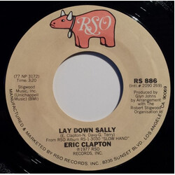 Eric Clapton Lay Down Sally USED VINYL 7INCH 45 RPM SINGLE STYRENE