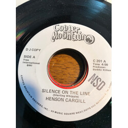 Henson Cargill Silence On The Line USED VINYL 7INCH 45 RPM SINGLE PROMO