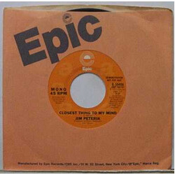 Jim Peterik Closest Thing To My Mind USED VINYL 7INCH 45 RPM PROMO STYRENE