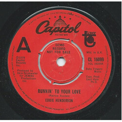 Eddie Henderson Runnin' To Your Love USED VINYL 7INCH PROMO