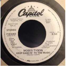 Moses Tyson, Jr. Keep Dancin' To The Music USED VINYL 7INCH 45 RPM PROMO STEREO