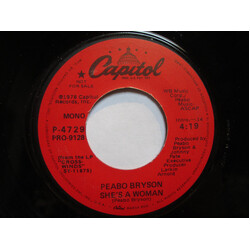 Peabo Bryson She's A Woman USED VINYL 7INCH 45 RPM PROMO STEREO MONO