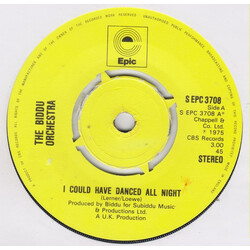 Biddu Orchestra I Could Have Danced All Night / Jump For Joy USED VINYL 7INCH 45 RPM SINGLE STEREO