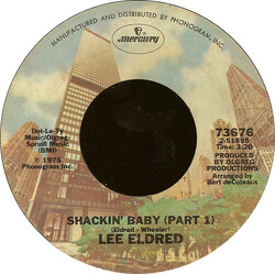 Lee Eldred Shackin' Baby USED VINYL 7INCH 45 RPM STYRENE