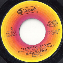 Clarence Carter A Heart Full Of Song USED VINYL 7INCH 45 RPM SINGLE