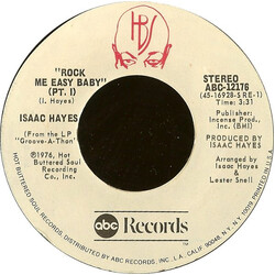Isaac Hayes Rock Me Easy Baby USED VINYL 7INCH 45 RPM SINGLE