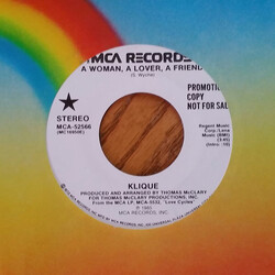 Klique A Woman, A Lover, A Friend USED VINYL 7INCH 45 RPM PROMO