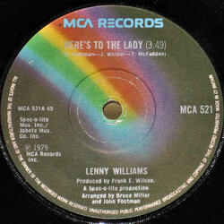 Lenny Williams Here's To The Lady USED VINYL 7INCH