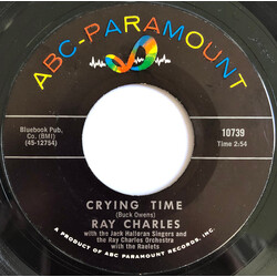 Ray Charles Crying Time USED VINYL 7INCH 45 RPM SINGLE STYRENE